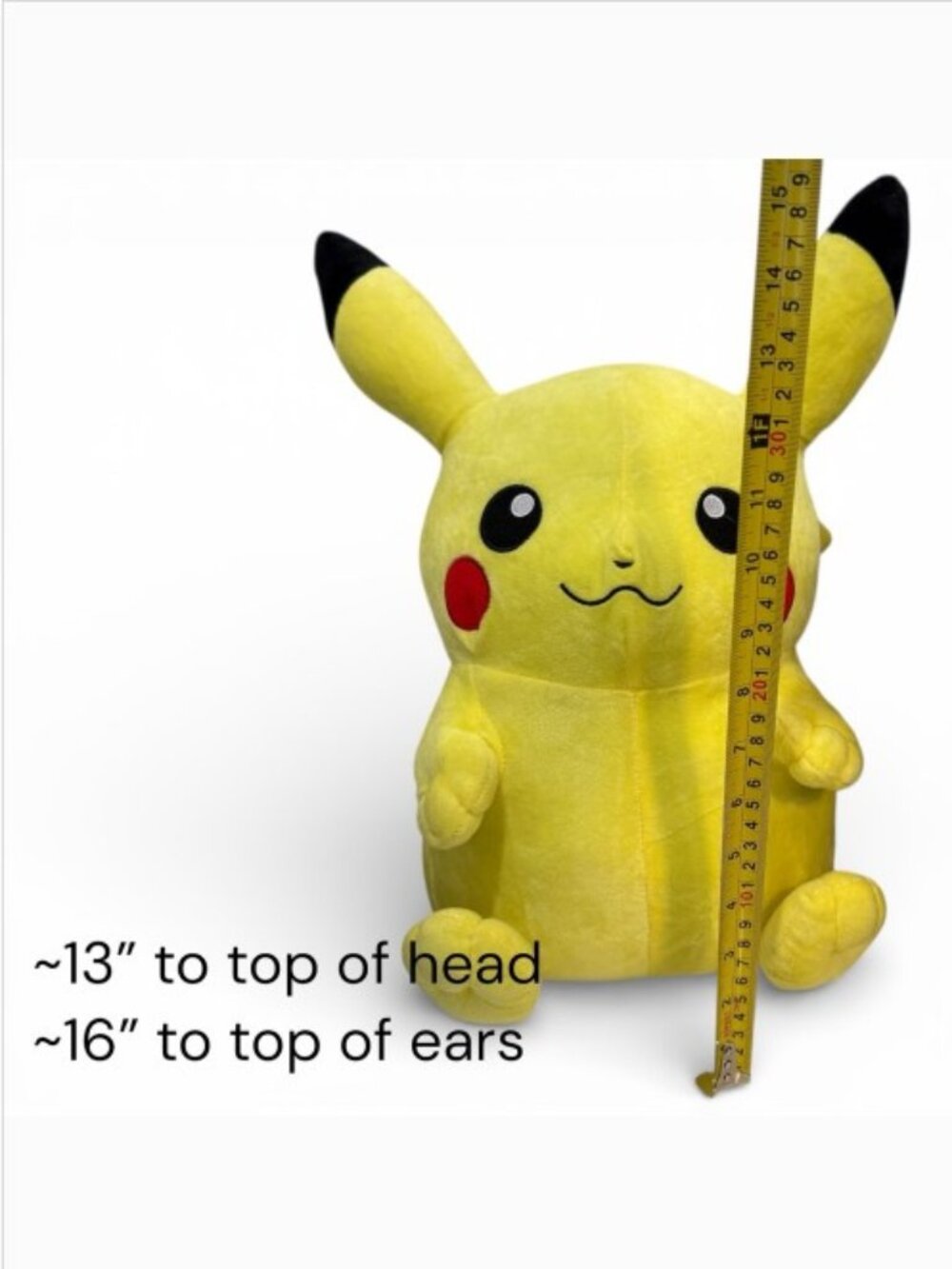 Pokemon Pikachu Jumbo 16" Plush Stuffed Animal Toy Officially Licensed NWOT - Picture 7 of 7